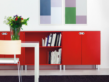 2K-SKÅP - Sectional modular wood veneer shelving unit by Karl Andersson - view 3